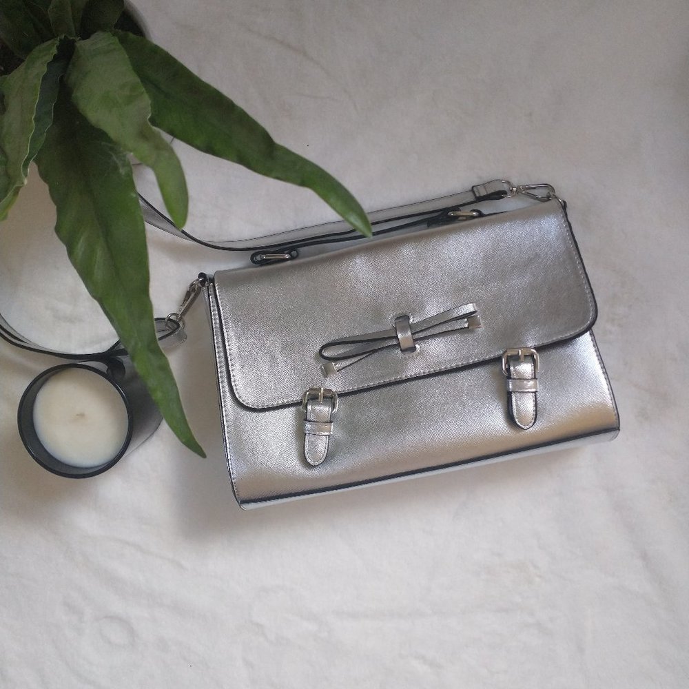 ASOS Silver Satchel Bag